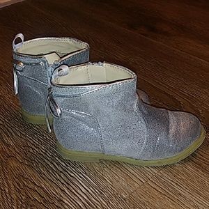 Gymboree Silver Glitter Ankle Boots